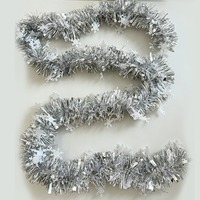 Bande de Noël en soie mélangée rouge et blanche, motif étoile à six branches et flocon de neige, pour arbre de Noël, main courante, cheminée, fenêtre