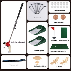 Little Man Indoor Mini Golf Club Set Kids Doll Toy pour jeu de sport d'<span class=keywords><strong>intérieur</strong></span> - Product Image 3