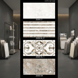 Carreaux muraux en céramique numériques de conception moderne 300x600 mm 30x60 cm pour cuisine, maison, extérieur, pour la décoration de hall de centre commercial, Arabie Saoudite, vente chaude - Product Image 6