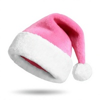 Chapeau de plage de Noël personnalisable avec logo, décoration festive de Noël, doublure polaire, bord côtelé épaissi, coloré