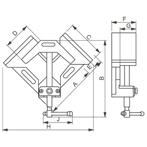 FERVI 90 Laboratory <b>Clamps</b> Morsa for Soldering Profiled Pieces - Product Image 1