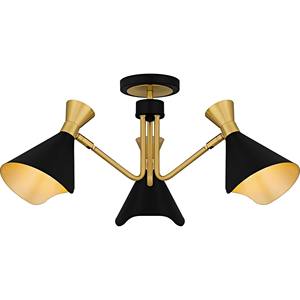 Luminaire semi-suspendu moderne minimaliste en nickel satiné et tissu transparent |   Éclairage doux pour les espaces de loisirs d'hôtel et les bureaux - Product Image 5