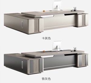 Sang trọng gỗ hiện đại Thiết kế MDF Home Executive L hình CEO văn phòng bảng - Product Image 2