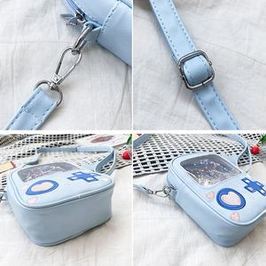 Sac à main de créateur créatif, couleur unie, Transparent, imperméable, réglable sur le côté, Console de jeu de dessin animé, boucle antivol, mignon - Product Image 6