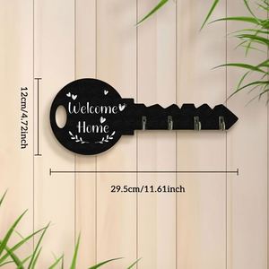Creative Key Holder for Doorways and Rooms Storage of Household Items Wood Crafts Wooden <b>Boxes</b> Wall Signs - Product Image 2