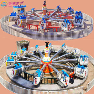 Al Aire Libre 360 grados Flip rotación coche Happy Land Park paseo rodando música dirigible música Express niños diversión paseo al aire libre - Product Image 5