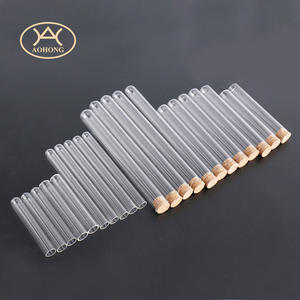 10mm 12mm 13mm 15mm 18mm 20mm कस्टम आकार पारदर्शी स्पष्ट दौर फ्लैट नीचे borosilicate कांच टेस्ट ट्यूब - Product Image 5