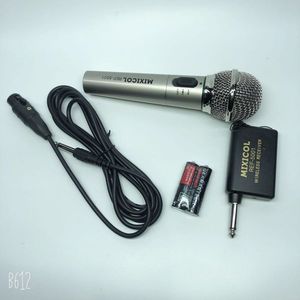 MIXICOL <b>Wireless</b> <b>Microphone</b> With Receiver And Cable For Karaoke Use - Product Image 1