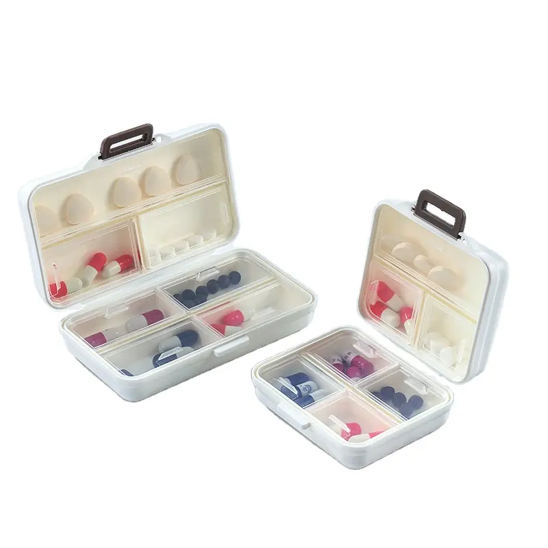 Weekly Portable Plastic Pill Box Case Vitamin Storage Organizer