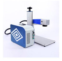 Marqueur laser 3D de bureau 50W pour bijoux en or et argent | Graveur de fibre à mise au point automatique pour plaque signalétique en métal et bague