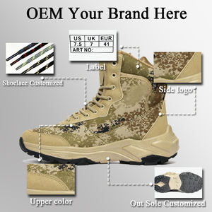 <span class=keywords><strong>Bottes</strong></span> de <span class=keywords><strong>chasse</strong></span> camouflage pour femmes et hommes respirantes imperméables pour le travail en plein air chaussures de moto en caoutchouc chaussures de plein air antidérapantes - Product Image 4