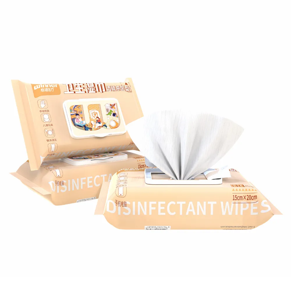 Winner Factory Custom Eco-Friendly Antibacterial Spunlace Cleaning Wipes OEM ODM Portable Body Surface Wipes for Kitchen