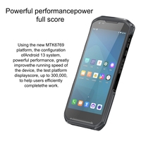 Terminal portable industriel F505 Octa-Core + IP66, batterie 5200 mAh, PDA Android Stock, Wi-Fi, scanner QR pour l'inspection logistique