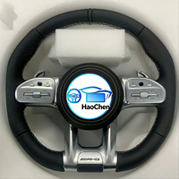 Volant personnalisé en cuir perforé en fibre de carbone pour Mercedes-Benz E55 AMG W211 W212 W219 Classe E Classe G 463