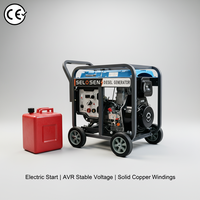 Générateur soudeur portable SELOSEN diesel/essence 300A 6KW 5000W 5.5KW 5KW double usage avec démarrage électrique