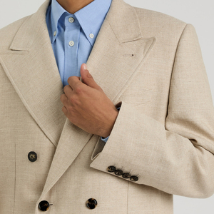 Trajes caqui para hombre, trajes formales, chaqueta elegante, muesca de solapa de un solo pecho, chaqueta Formal, pantalones, chaleco, traje ajustado - Product Image 5