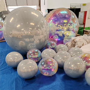 Sfera a specchio gonfiabile in argento personalizzato grande sfera a forma <span class=keywords><strong>di</strong></span> specchio per esterni a tenuta stagna <span class=keywords><strong>di</strong></span> natale palloncini per la pubblicità <span class=keywords><strong>di</strong></span> arte mostra - Product Image 5