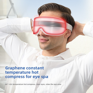 <span class=keywords><strong>Masque</strong></span> <span class=keywords><strong>de</strong></span> Sommeil Massant pour les Yeux avec Chauffage et Compresse Chaude, Musique Bluetooth, Vibration Électrique, Sans Fil et Rechargeable - Product Image 4