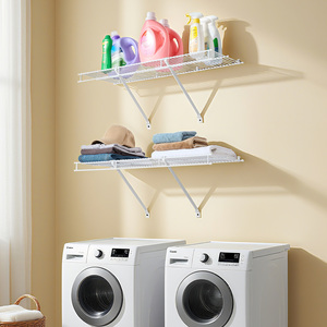 <b>Wire</b> Shelf Kit 3 Ft Set Of 2 Wall Mounted Heavy Duty Carbon Steel Floating Storage Shelves - Product Image 2