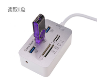 Hub USB 3.0 Model Pabrik Pribadi, Pembaca Kartu, Aluminium Alloy, 2-4 Port, Ready Stock