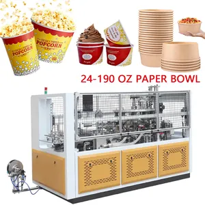 Automatic 26oz Biodegradable Paper Bowl Food Container Making Machine