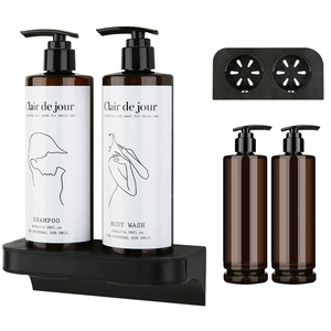 Staffe magnetiche per Dispenser per montaggio a parete supporto per <span class=keywords><strong>Shampoo</strong></span> in bottiglia per bagno di casa dell'hotel con chiave di blocco - Product Image 2