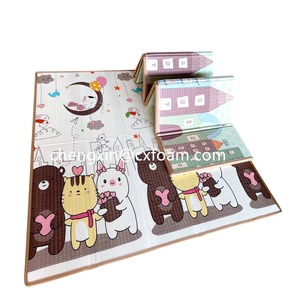 Tappetino da <span class=keywords><strong>Gioco</strong></span> Pieghevole a Doppia Faccia in <span class=keywords><strong>Schiuma</strong></span> XPE per Bambini, <span class=keywords><strong>Tappeto</strong></span> Educativo per Gattonare - Product Image 5