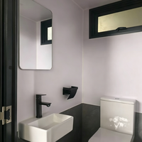 Toilettes mobiles préfabriquées à installation rapide, de qualité supérieure, pour l'extérieur, cabine de toilettes mobiles VIP, panneaux sandwich, toilettes publiques