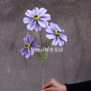 Fleur artificielle Cosmos Secret Garden, branche unique, en soie plastique, pour décoration de mariage - Product Image 3