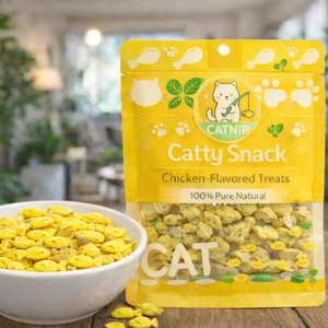 ขนมแมวมิ้นท์ทูน่าและไก่ สูตรโปรตีนสูง ส่วนผสมจากธรรมชาติเพื่อการย่อยอาหารที่ดีและลมหายใจสดชื่น รับผลิตแบบ OEM ODM - Product Image 1