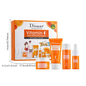 ชุดผลิตภัณฑ์ดูแลผิวหน้าใหม่ ไบรท์เทนนิ่งจากธรรมชาติ วิตามินซี ครีมบำรุงผิวหน้า ชุดดูแลผิว <span class=keywords><strong>Disaar</strong></span> ออร์แกนิค - Product Image 2