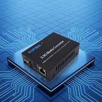 2,5G Glasfaser-zu-Ethernet-Medienkonverter SC RJ45 Anschluss, 2,5G Transceiver Kompatibel mit Standard SC/PC Glasfaser-Patchkabel