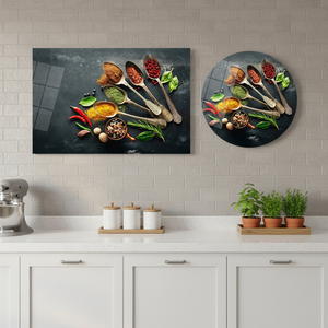 Modern Art Deco Kitchen <b>Wall</b> Decor <b>Canvas</b> Print Spices Panel Hanging Art - Product Image 2