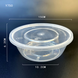 Contenants alimentaires ronds en <span class=keywords><strong>plastique</strong></span>, à emporter, jetables, boîte à lunch en <span class=keywords><strong>plastique</strong></span>, bol pour soupe chaude et nouilles, compatible micro-ondes - Product Image 6