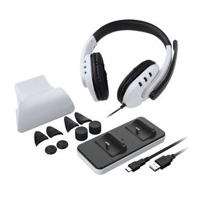 Ensemble d'accessoires de jeu pour console 12 en 1 pour jeux vidéo Ps5 <span class=keywords><strong>ps4</strong></span> Casque - Product Image 1