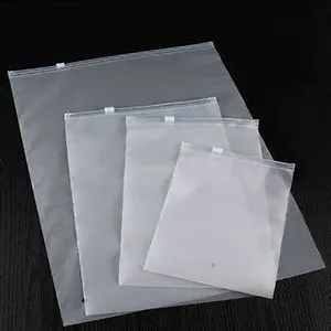 Custom biodegradable clear pvc pe packing frosted matte ziplock plastic packaging women underwear for clothing zipper bag