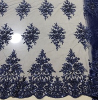 Tela de Tul con Cuentas de Diseño de Moda al por Mayor, Colores en Stock/Set, Lentejuelas Bordadas a Máquina, Encaje, Accesorios para Boda, Juguete
