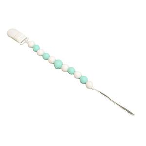 新款婴儿用品塑料鸭嘴夹硅胶珠出牙奶嘴链防摔玩具婴儿出牙 - Product Image 4