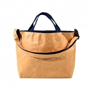 Bolsa de papel DuPont de lujo Bolsa de compras de hombro reutilizable Tyvek Tote Bag Embalaje de regalo con logotipo impreso personalizado - Product Image 3