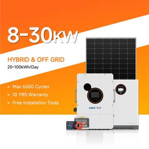 Hệ thống năng lượng mặt trời 110V 220V Điện áp 8KW 10KW 12KW 15KW 20kW 25kw 30Kw với hệ thống lưu trữ năng lượng pin mặt trời - Product Image 1