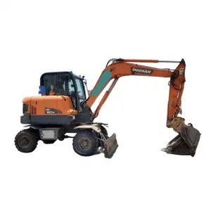 6 tấn thứ hai tay bánh xe Digger DX60 DH60 5t 6 t doosan sử dụng máy xúc để bán