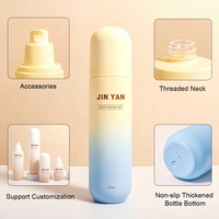 Ensemble de flacons cosmétiques en verre de haute qualité, pot en verre pour soins de la peau, sérum pour le visage, crème pour le visage, flacon de lotion avec finition mate dégradée