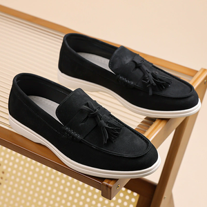 Mocasines informales para hombre, zapatos sin cordones con borlas, calzado cómodo de caña baja para uso diario - Product Image 4