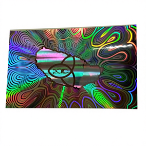Rectángulo Etiqueta de holograma etiqueta con logotipo personalizado y la impresión con el número de serie - Product Image 1