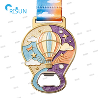 Abrebotellas Personalizado con Diseño de Oso y Trébol, para Maratones, Carreras de Trail y Surf, Medallón Abrebotellas Personalizado