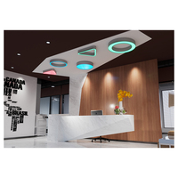 Profilé LED en aluminium Longueur d'arc Extrusion montée suspendue pour bande LED Hauteur de canal circulaire LED 35mm avec largeur personnalisée
