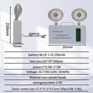 Señal de Salida de Emergencia, Luz de Emergencia LED, Luz de Emergencia LED Recargable para Uso Doméstico - Product Image 3