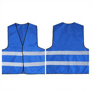 Gilets de sécurité haute visibilité ANSI Classe 2 en polyester respirant, fermeture éclair sur le devant, unisexe, bande réfléchissante haute visibilité de 5 cm, logo personnalisé - Product Image 5