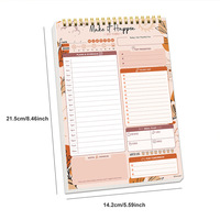 Nouveau carnet de planification A5 rétro simple de haute qualité avec spirale pour la gestion du temps et l'amélioration de l'efficacité au travail.