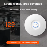 Nouveau Tenda I29 AX3000 Wi-Fi 6 AP PoE Gigabit Point d'Accès 2,4GHz 5GHz 1000Mbps Routeur Wi-Fi Réseau Bi-Bande Sans Fil